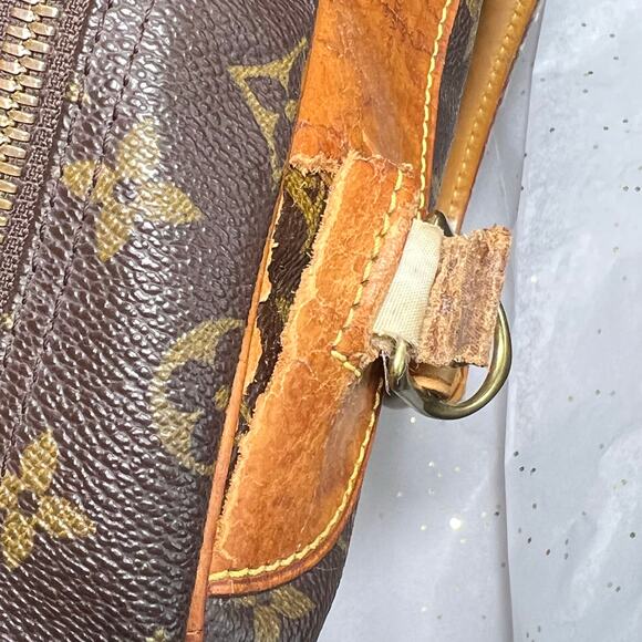 Vintage Louis Vuitton Deauville large monogram bag project lot part scrap - Picture 13 of 15